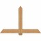 Ekena Millwork Eugene Smooth Timber Gable Bracket, Western Red Cedar, 60"W x 40"H x 5 1/2"D x 5 1/2"F, 16/12 Pitch GBW060X40X0606EUG00SWR - alternate 1